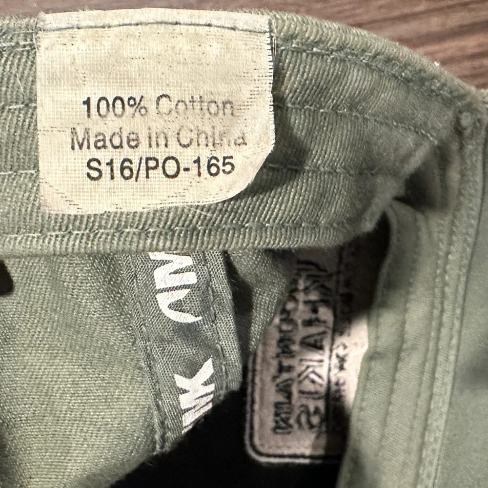 Mountain Kahkis Jackson Hole Wyoming green adjustable cotton‎ hat cap